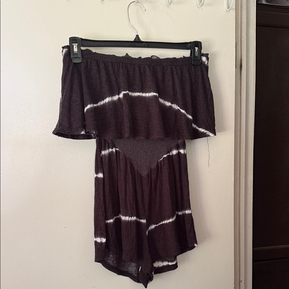 Charlotte Russe gray and White Jumpsuit